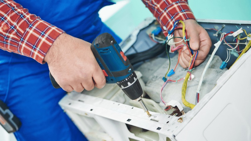 Kızılcahamam Carrier Carrier çamaşır makinesi kart tamiri – Su almama arızası orijinal parça ile giderildi. - Teknik servis örneği
